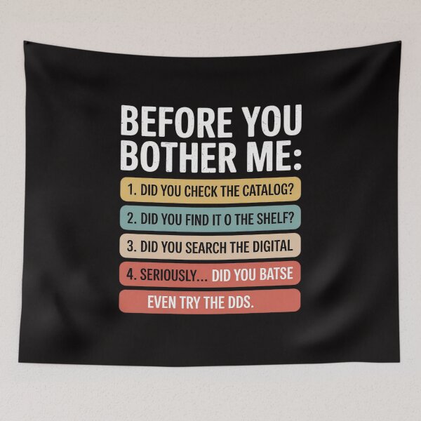 Item preview, Library Assistant Before You Bother me Library Staff designed and sold by FndPardaL.