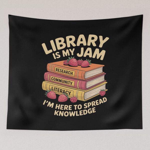 Item preview, Library is My Jam Librarian Reading Back to School designed and sold by FndPardaL.