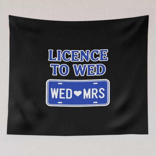 Item preview, Licence to Wed Bachelorette Party License Plate designed and sold by FndPardaL.