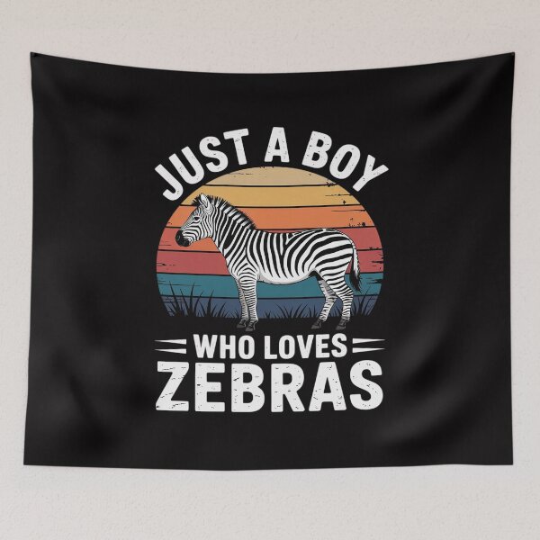 Item preview, Just A Boy Who Loves Zebras designed and sold by GalaFunny.
