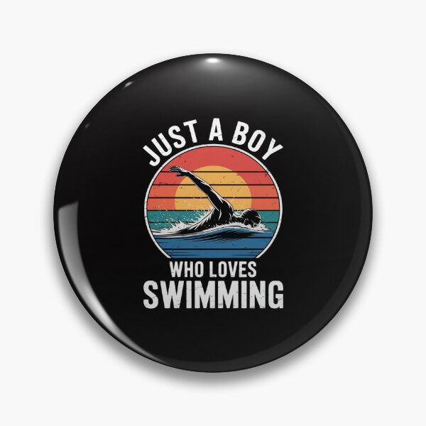 Item preview, Just a Boy Who Loves Swimming designed and sold by GalaFunny.