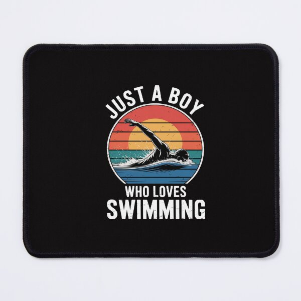 Item preview, Just a Boy Who Loves Swimming designed and sold by GalaFunny.