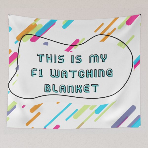 Item preview, This is my F1 watching blanket designed and sold by Niche Fandoms R Us.