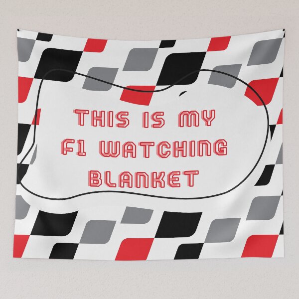 Item preview, This is my F1 watching blanket designed and sold by Niche Fandoms R Us.