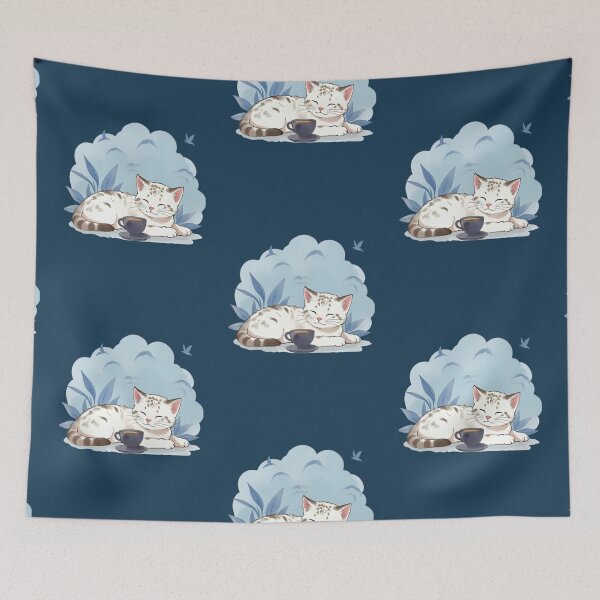 Item preview, Watercolor dreams and cat naps designed and sold by Joyful-Designer.