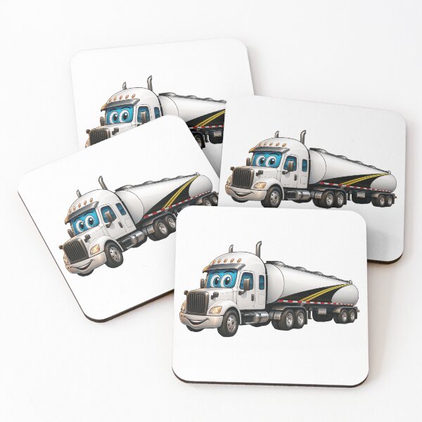 Item preview, White Tanker Truck Cartoon designed and sold by Scott Hayes.