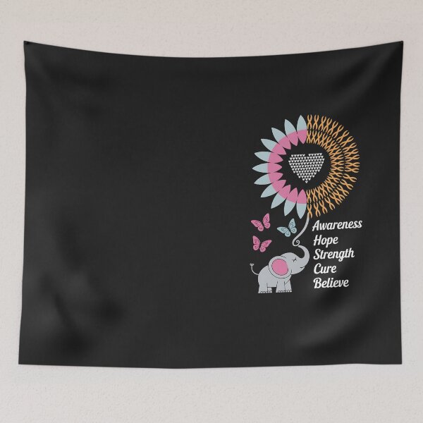 Item preview, Congenital Diaphragmatic Hernia Awareness Sunflower Elephant designed and sold by Hofersofer.