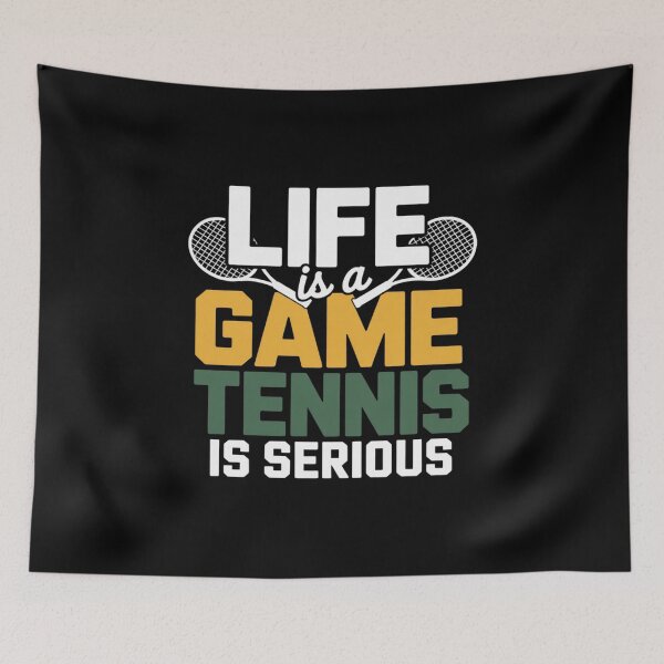 Item preview, Life is A Game Tennis is Serious Tennis Player designed and sold by HardcoreTour.
