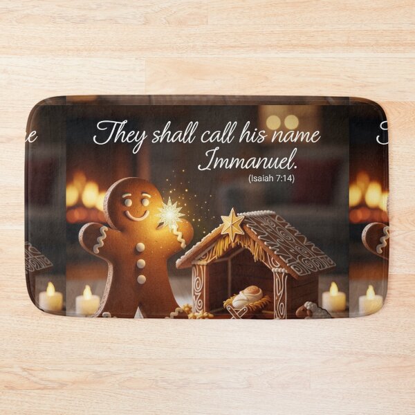 Item preview, Isaiah 7:14 Immanuel God With Us Christmas Prophecy | Gingerbread Recipe Christian Gift  designed and sold by ebocraft.