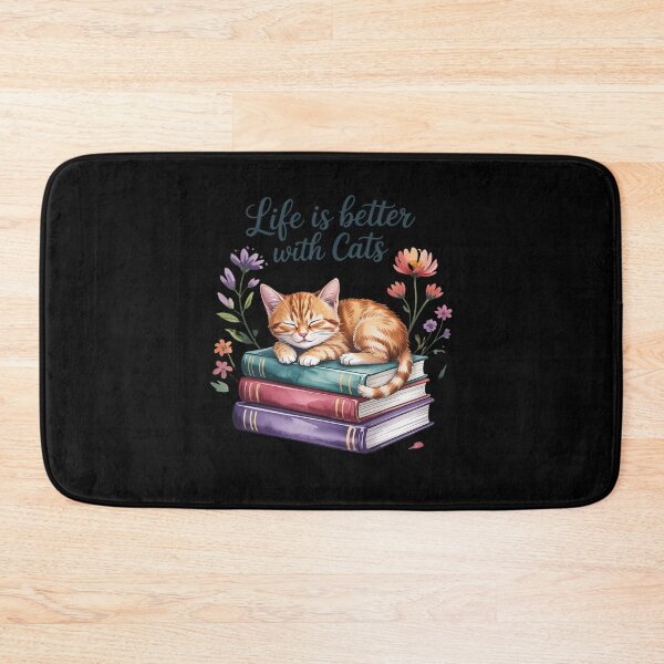 Item preview, Life is Better with Cats, Ginger Cats Lover, Books and Cats designed and sold by HardcoreTour.