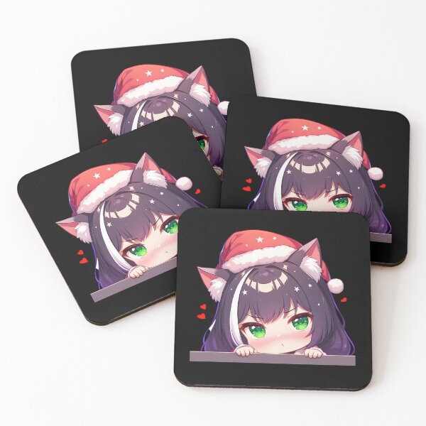 Item preview, Game Kyaru Princess Connect Chibi Kawaii Christmas Peeker Anime Girl Festive Holiday Magic designed and sold by Raslbazola.