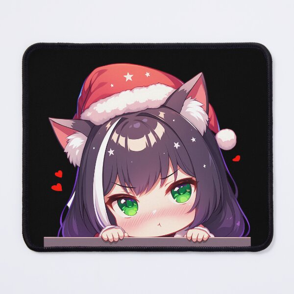 Item preview, Game Kyaru Princess Connect Chibi Kawaii Christmas Peeker Anime Girl Festive Holiday Magic designed and sold by Raslbazola.