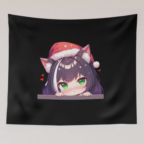 Item preview, Game Kyaru Princess Connect Chibi Kawaii Christmas Peeker Anime Girl Festive Holiday Magic designed and sold by Raslbazola.