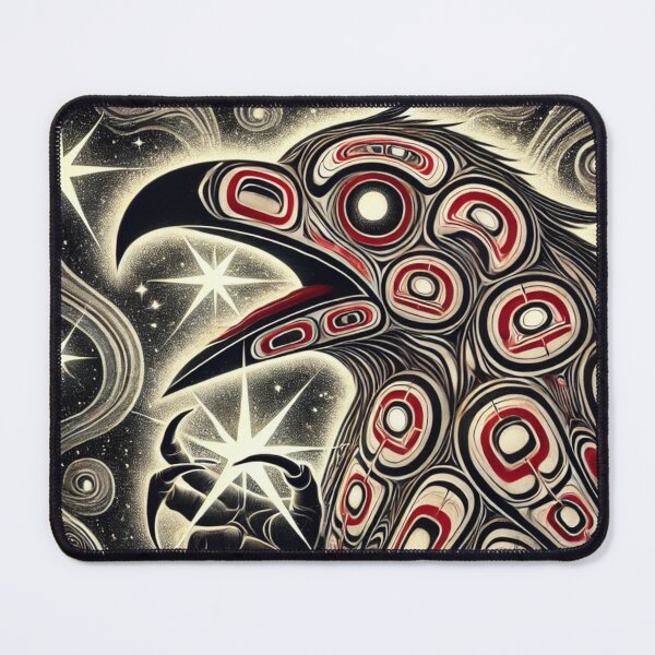 Item preview, Cosmic Raven Spirit — Northwest Coast Inspired Starborn Design designed and sold by Alaska Magick.