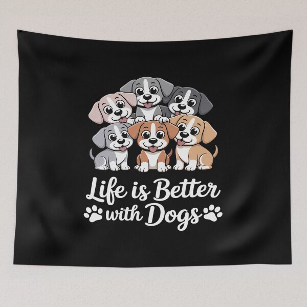 Item preview, Life Is Better With Dogs For Dog Lover Dog designed and sold by HardcoreTour.