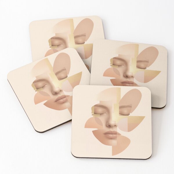 Item preview, Detached Warmth-Abstract Emotional Face Printable | Soft Neutral Portrait Art | Contemporary Wall Decor designed and sold by toshnaire.