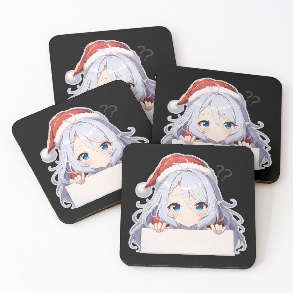 Item preview, Game Shizuru Princess Connect Chibi Kawaii Christmas Peeker Anime Girl Merry Winter Glow designed and sold by Raslbazola.
