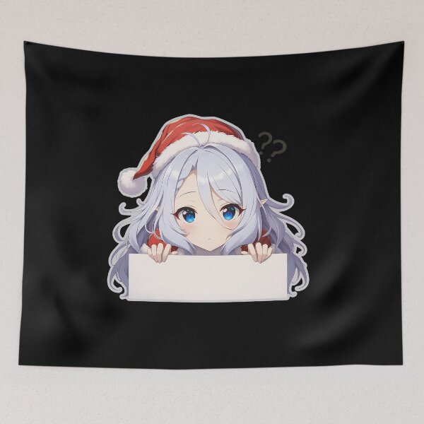 Item preview, Game Shizuru Princess Connect Chibi Kawaii Christmas Peeker Anime Girl Merry Winter Glow designed and sold by Raslbazola.