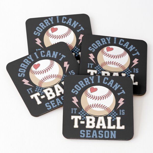Item preview, Sorry I Can't It's T-Ball Season Retro Checkered Baseball  designed and sold by FortuneFull.