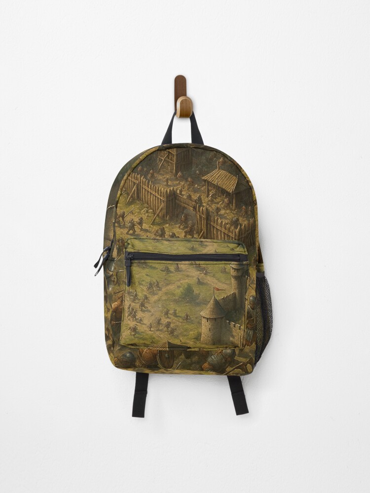 Thumbnail 1 of 3, Backpack, Invaders designed and sold by Yournique.