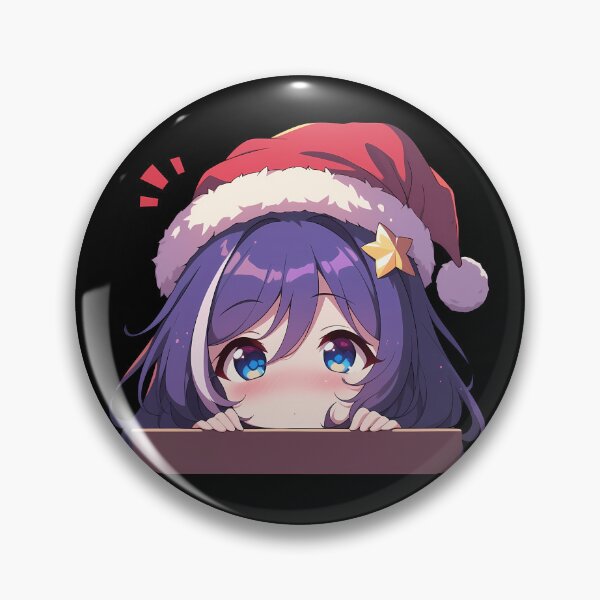 Item preview, Nozomi Princess Connect Game Anime Girl Christmas Chibi Kawaii Peeker designed and sold by Raslbazola.