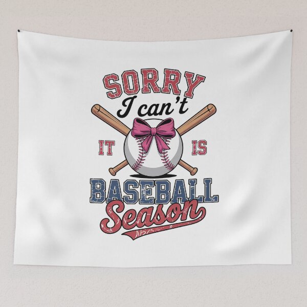 Item preview, Sorry I Can't It's Baseball Season Retro Checkered Baseball  designed and sold by LKappa3Faber.