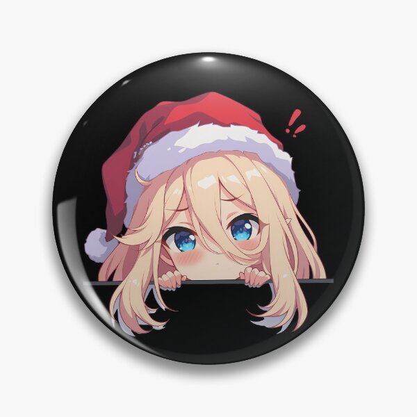 Item preview, Tsumugi Princess Connect Game Anime Girl Christmas Chibi Kawaii Peeker designed and sold by Raslbazola.