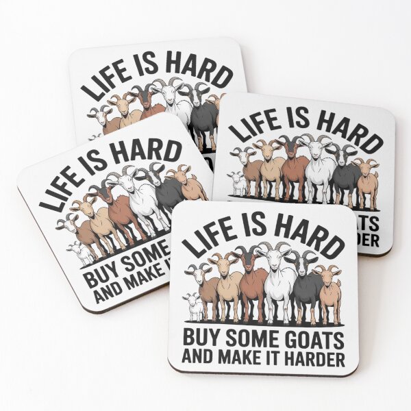 Item preview, Life is Hard Buy Some Goats and Make it Harder designed and sold by ToggleBet.