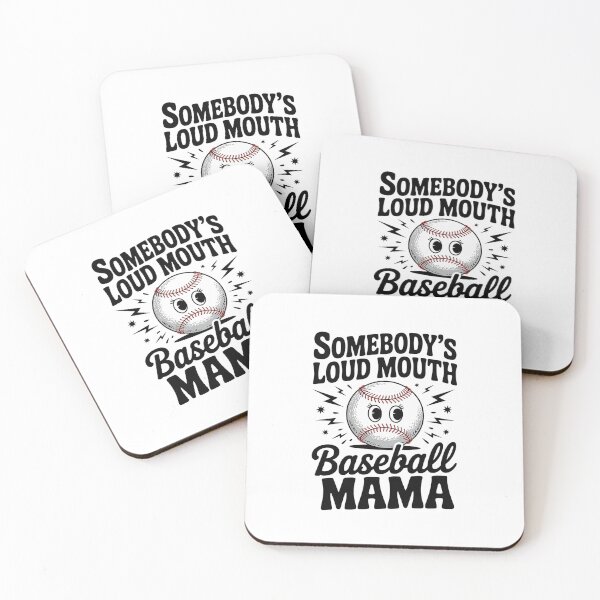 Item preview, Somebody's Loud Mouth Baseball Mama Retro sport Mom on back designed and sold by HollyBellArtSte.