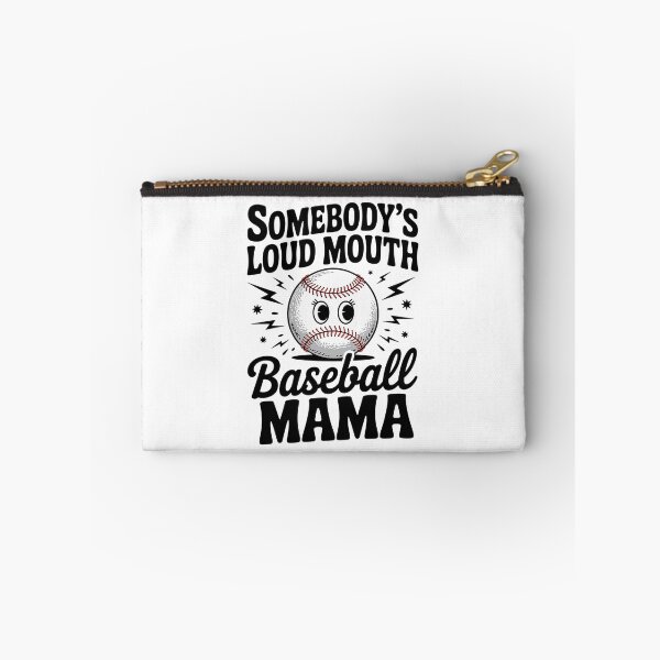 Item preview, Somebody's Loud Mouth Baseball Mama Retro sport Mom on back designed and sold by HollyBellArtSte.