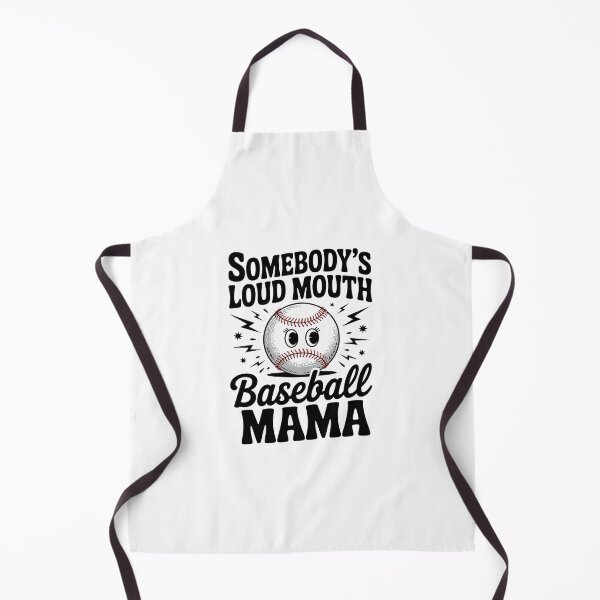 Item preview, Somebody's Loud Mouth Baseball Mama Retro sport Mom on back designed and sold by HollyBellArtSte.