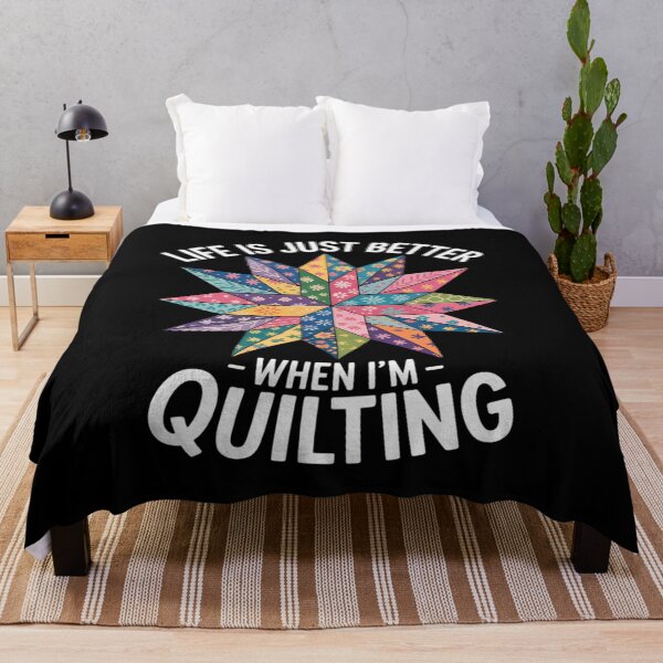 Item preview, Life Is Just Better When Quilting Funny designed and sold by ToggleBet.