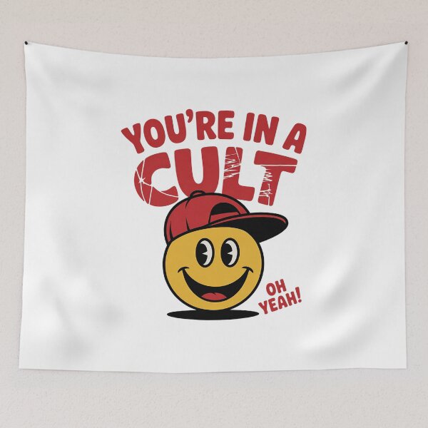 Item preview, You're In A Cult Kool Aid Red Hat Anti-MAGA Funny Anti-Trump Progressive activist protest designed and sold by GamtosMintys.
