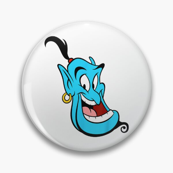 Item preview, Genie Retro Smile – Cute Blue Character Art Design designed and sold by SantoAtti.