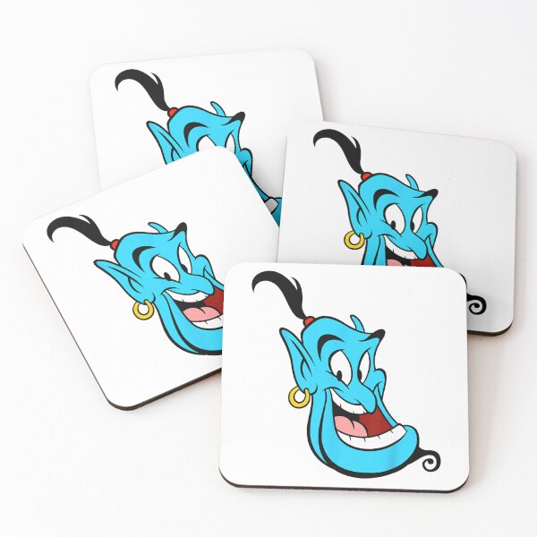Item preview, Genie Retro Smile – Cute Blue Character Art Design designed and sold by SantoAtti.