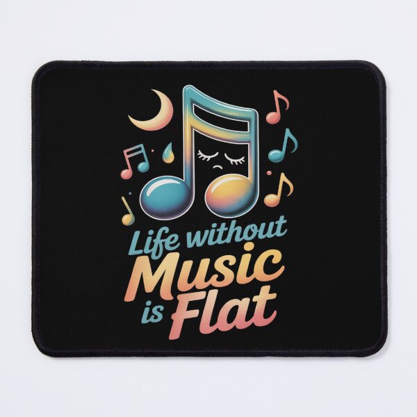 Item preview, Life Without Music Is Flat Music designed and sold by ToggleBet.