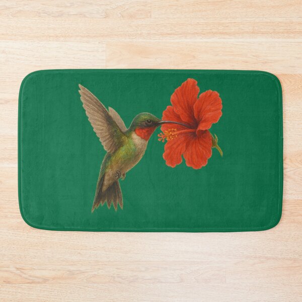 Item preview, Hummingbird Harmony – Dancing With the Red Bloom designed and sold by TheJoyfulPen.