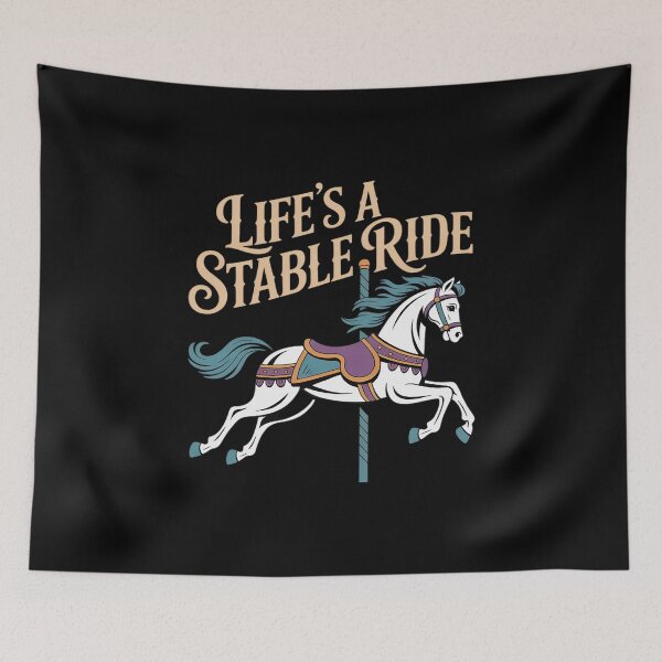 Item preview, Life's a Stable Ride Vintage Carousel Horse designed and sold by ToggleBet.
