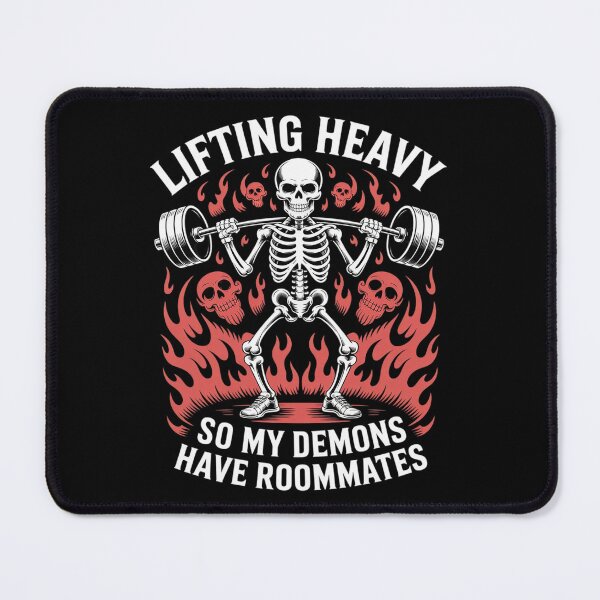 Item preview, Lifting Heavy so My Demons Have Roommate Funny Skeleton designed and sold by ToggleBet.