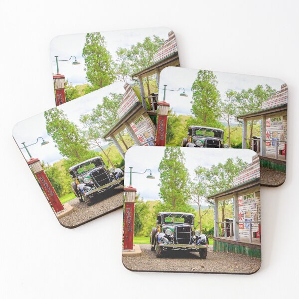 Item preview, Vintage Garage Scene with Classic Car designed and sold by Michael van der Hoorn.