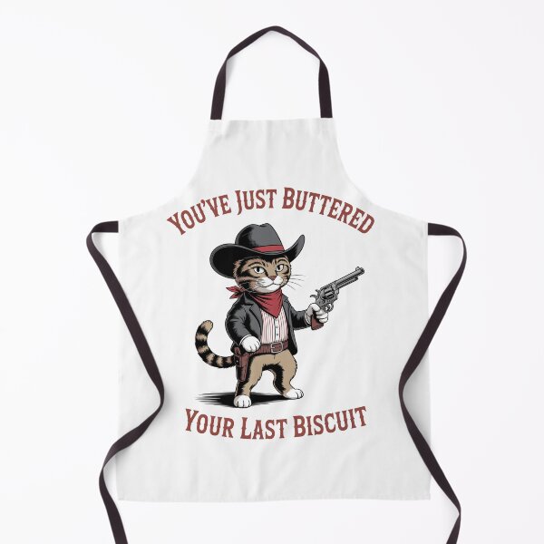 Item preview, You'Ve Just Buttered Your Last Biscuit Cowboy Cat designed and sold by MeowtivationP.