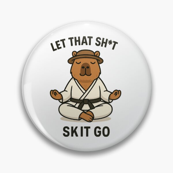Item preview, Capybara Karate Zen – Funny Martial Arts Meditation designed and sold by RetroPop23.