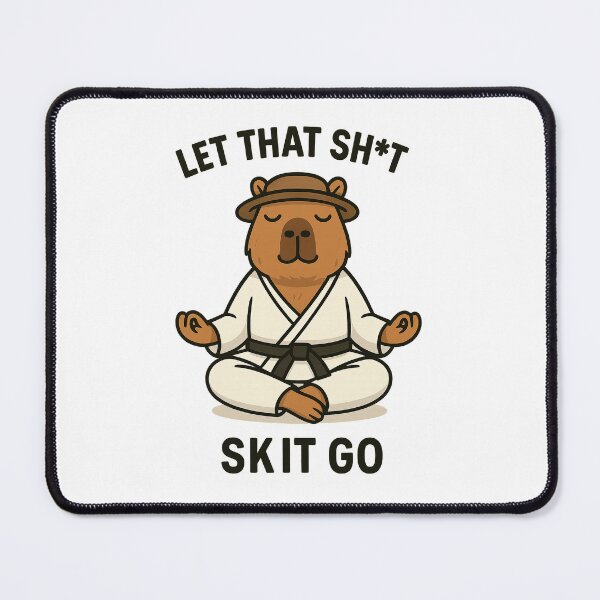 Item preview, Capybara Karate Zen – Funny Martial Arts Meditation designed and sold by RetroPop23.