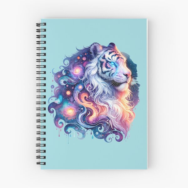 Item preview, Blue Watercolor Celestial Tiger designed and sold by ByNicoleSara.