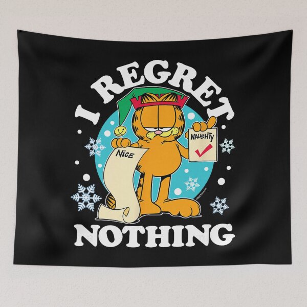 Item preview, Garfield Christmas Naughty Humor Retro Festive Art designed and sold by SantoAtti.