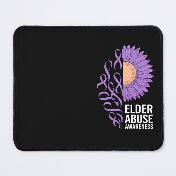 Item preview, ELDER ABUSE Awareness Sunflower Purple Ribbon designed and sold by Eskomeranola.