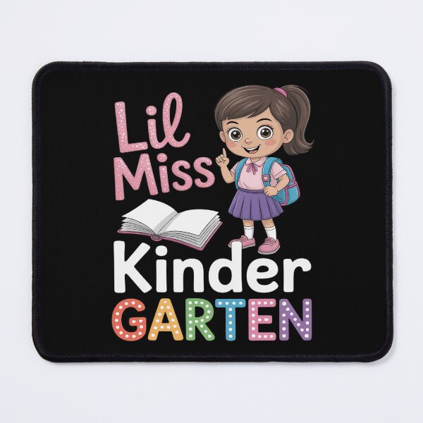 Item preview, Lil Miss Kinder Garten Girl Student with Backpack And Book designed and sold by ToggleBet.