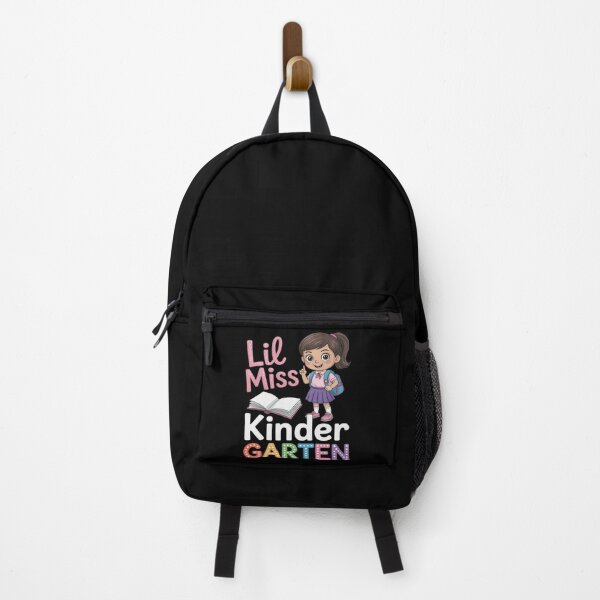 Item preview, Lil Miss Kinder Garten Girl Student with Backpack And Book designed and sold by ToggleBet.