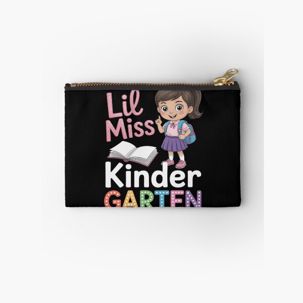 Item preview, Lil Miss Kinder Garten Girl Student with Backpack And Book designed and sold by ToggleBet.