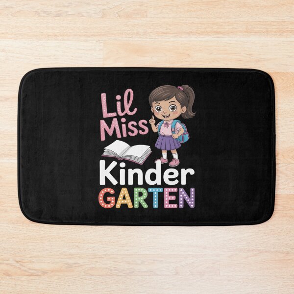 Item preview, Lil Miss Kinder Garten Girl Student with Backpack And Book designed and sold by ToggleBet.